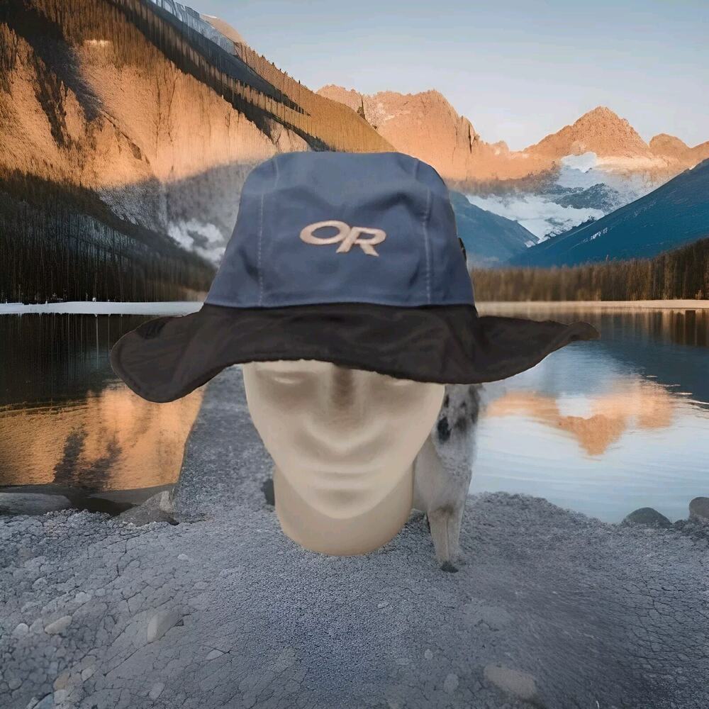 Outdoor Research OR Hat Cap Gore-Tex Sombero Fishing Medium Rain Sun Chin Strap